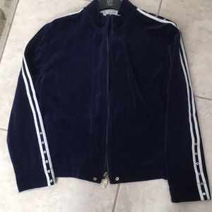 At john velvet zip up jacket